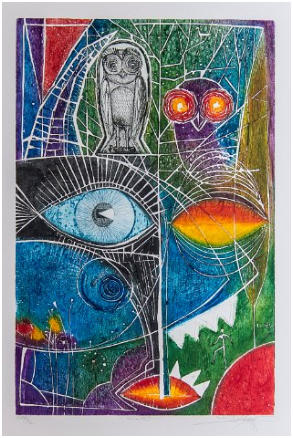 Nr. 1"Regard"     53x35cm.