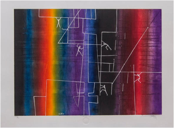 Nr. 3. "Struktur "     44x61cm.