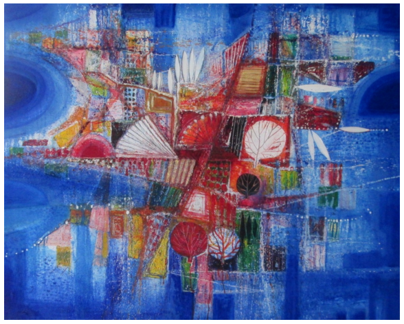 Nr.14  Insel    Oel auf Leinwand 80x100cm