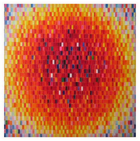 Nr.37  Oel auf Leinwand 100x100cm.