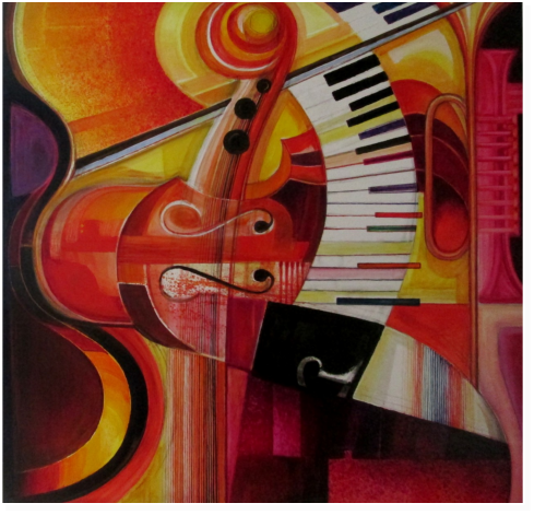 Nr.12 Oel auf Leinwand 100x100cm.