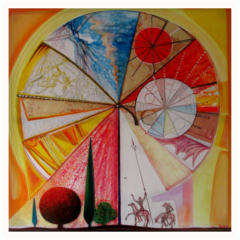 Nr.35    Oel auf Leinwand  100x100cm.