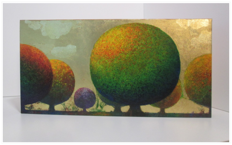 Nr.38    Oel auf Leinwand 80x40x8cm.