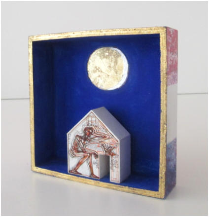 Objekt Nr.12  Rückrseite 17x17x5cm.